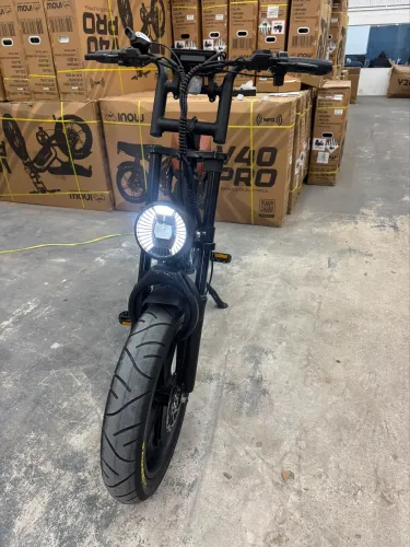 Bike elétrica v20 pro marrom