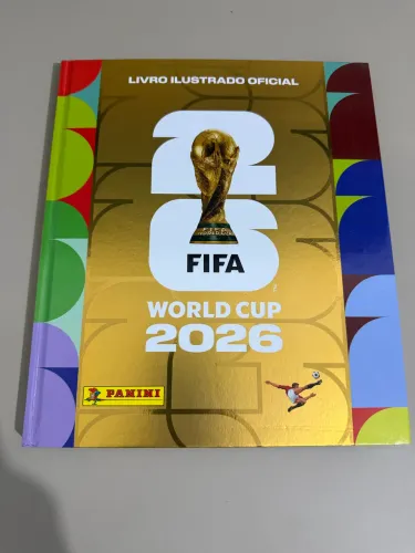 Álbum Capa Dura Ouro Completo Copa do Mundo 2026 