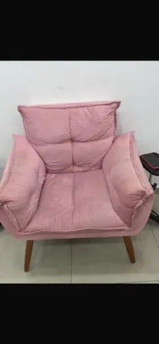 POLTRONA CONFORTÁVEL, Rosa Bebê.