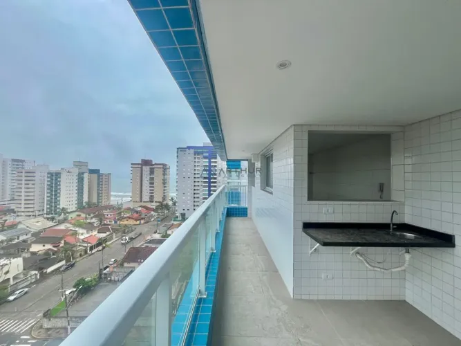 Apartamento à Venda Vista Mar em Mongaguá com 2 quartos, 2 banheiros e 1 vaga