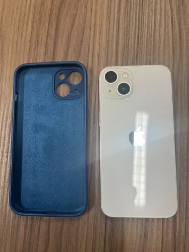 iPhone 13 Branco - Acompanha Capinha Azul