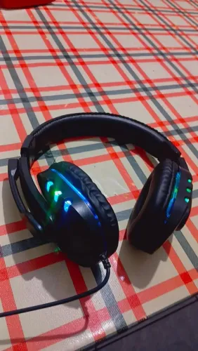 Headset Gamer RGB com Microfone - Som Alto e Conforto Top ?