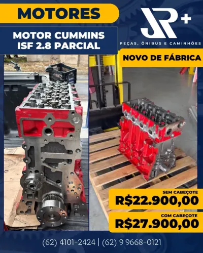 Motor Cummins ISF 2.8 Parcial (Novo de Fábrica)