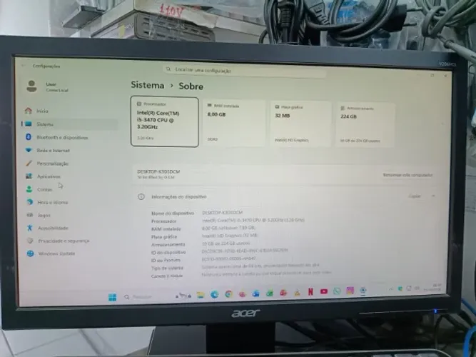 PC CORE I5 3470 - CPU 3,2 GHz ( SÓ GABINETE )
