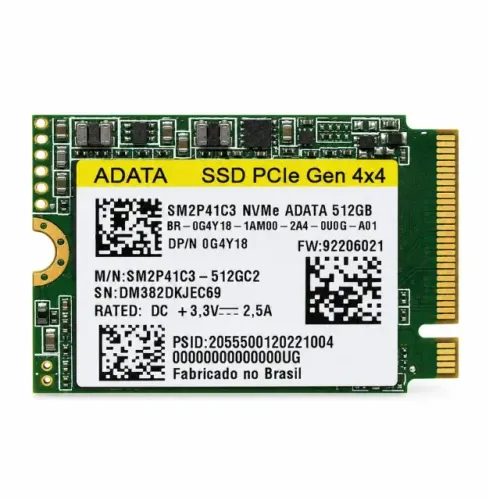 SSD Adata 512GB M.2 2230 NVMe Gen4x4 OEM com Garantia