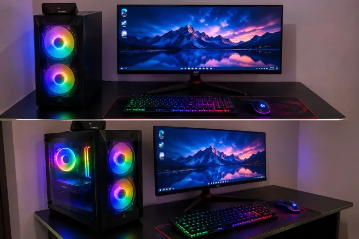 PC GAMER RYZEN 5 5600GT + 16GB RGB + SSD NVME + MONITOR AOC 29