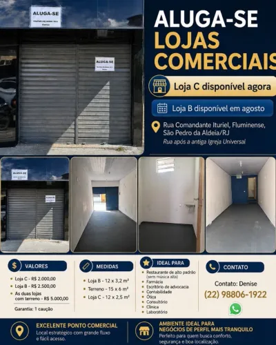 Lojas e terreno