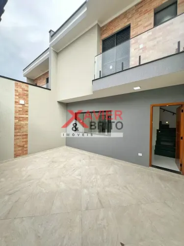 Sobrado Novo 3 Quartos com 2 Vagas Próximo ao Metrô Guilhermina-Esperança - 79m²