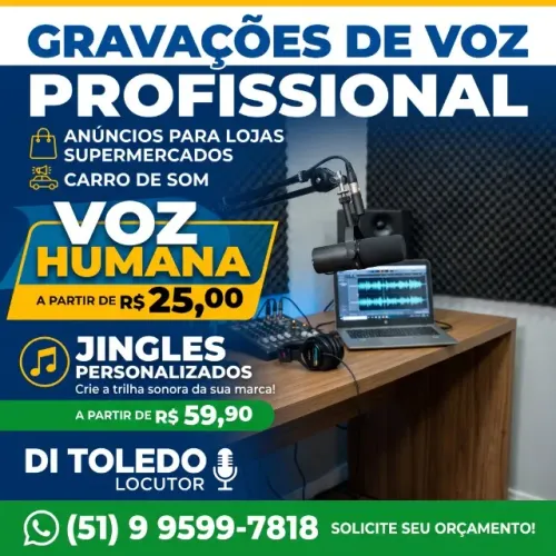 Voz Profissional para Atrair Clientes | Locução de Ofertas