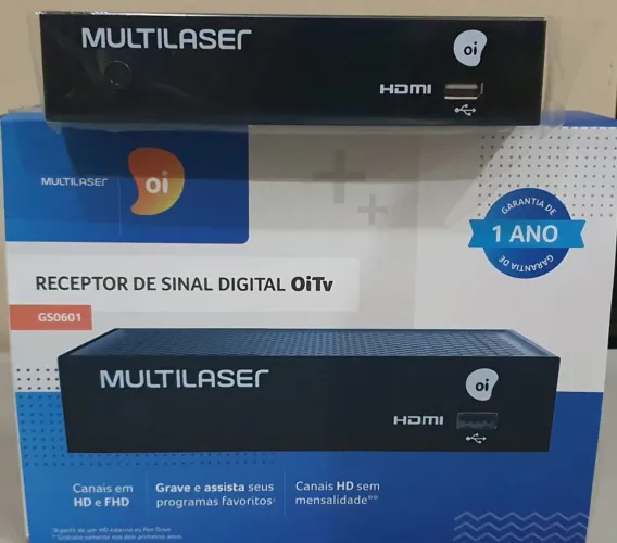 Receptor Oi tv hd Multilaser ponto adicional troca caid ou reposição novo Mileto plano