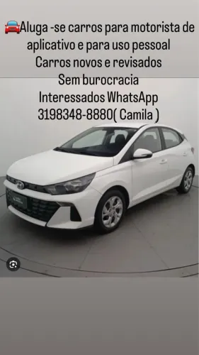 HB20 para Alugar - Ideal para Uber/99  aplicativos