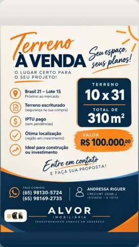 Terreno 19x31