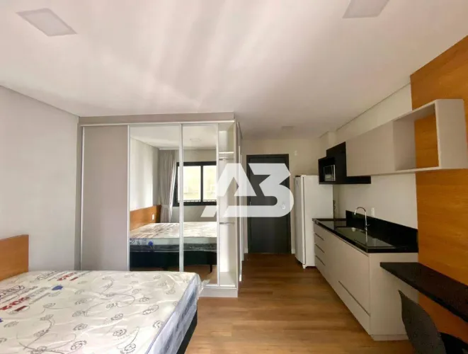 Studio com 1 dormitório para alugar, 23 m² por R$ 3.016,95/mês - Centro - Curitiba/PR