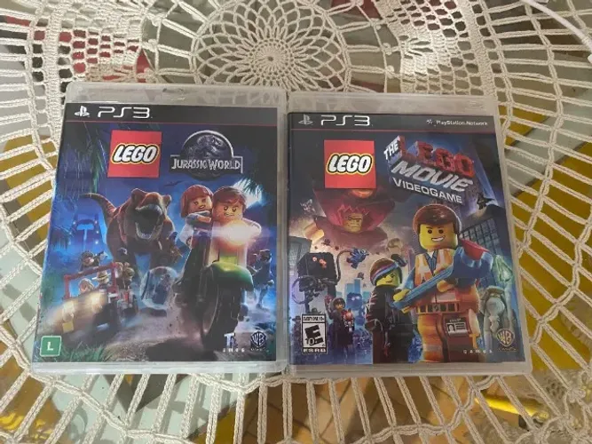 Lego Jurassic World E Lego The Movie Ps3 Completos 
