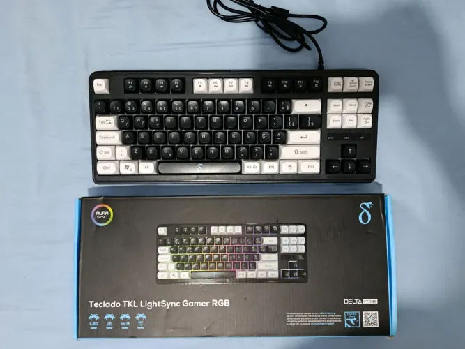 Teclado Semi mecânico gamer rgb 