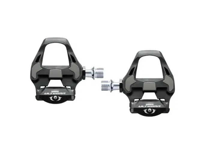 Pedal Shimano Pd-r8000 Ultegra Carbono Speed c/ Tacos Cinza-escuro 