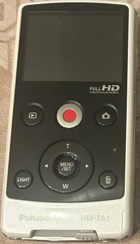 gravador portátil full hd panasonic hm-ta1