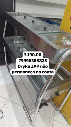 Self service banho Maria com saladeira 