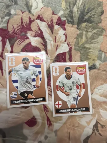 Figurinha extra legend Frederico Valverde Jude Bellingham bronze