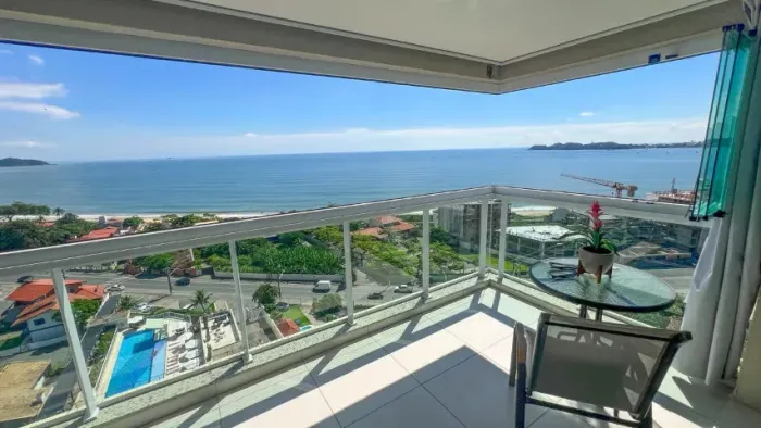 Lindo apartamento todo mobiliado e frente mar em Penha