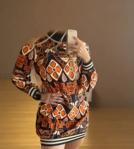 Vestido floral de mangas M