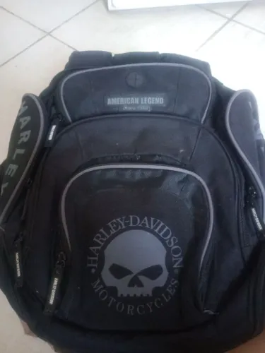 Mochila Harley Davidson Willie Skull G, raríssima, descontinuada, não se acha mais!