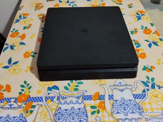 ? PS4 Slim 1TB + 2 Controles + 6 Jogos TOP | Aceito Troca