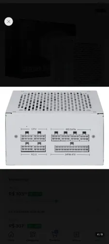 Vendo fonte Pcyes 600w Full Modular 