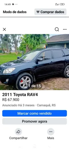 Toyota RAV4 2.4 4X4 16V 170cv Aut. 2011