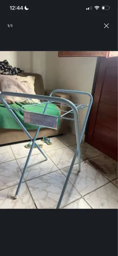Suporte de banheira azul