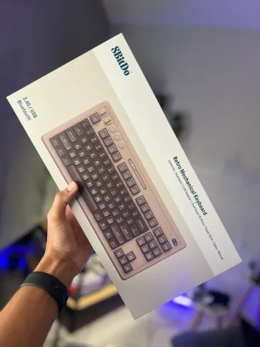 8BitDo C64 Teclado Mecânico + teclados de atalhos