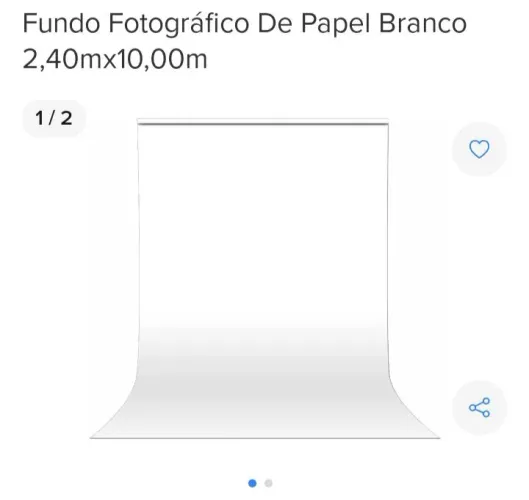 Fundo infinito branco para fotografia 