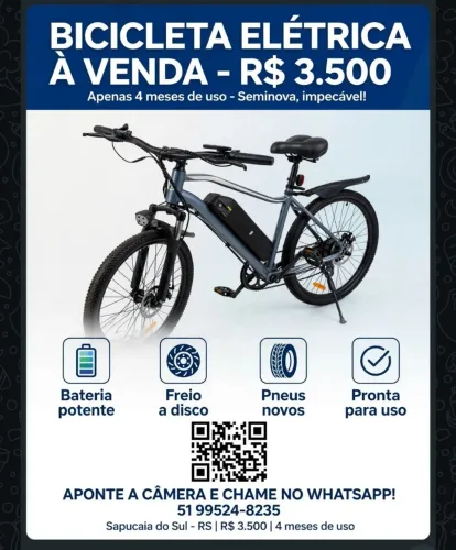 Bike Elétrica 750w