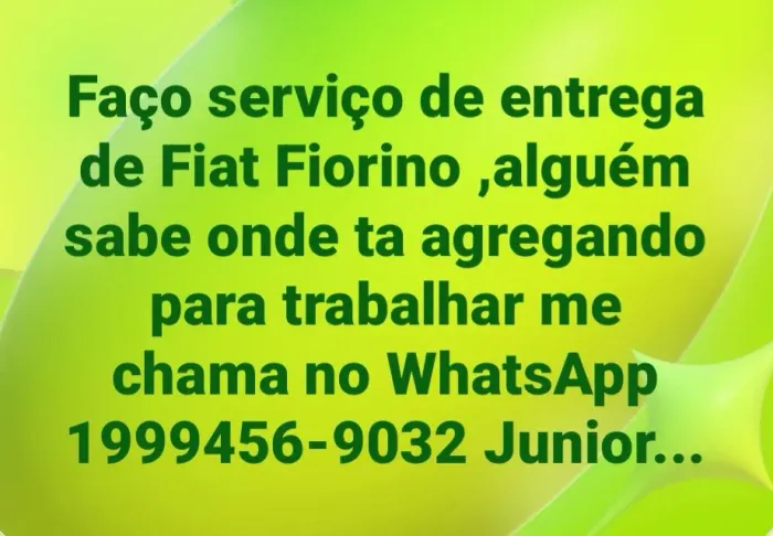 Fiat Fiorino entraga <br>