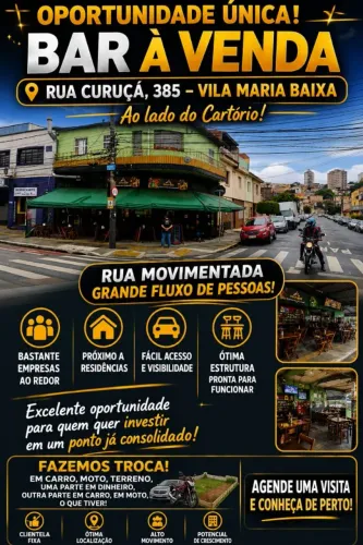 Vendo um bar e espetaria