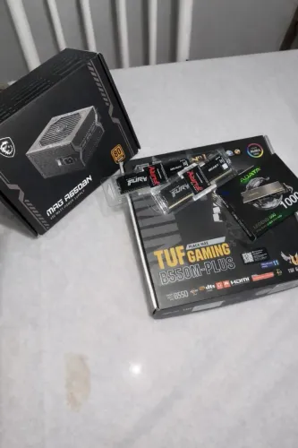 B550M-PLUS + ram ddr4 2x8gb + ssd 1000gb + fonte 650w