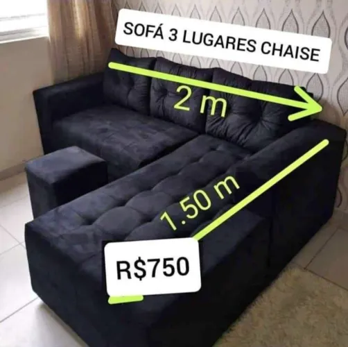 SOFÁ CHEISE DIRETO DA FÁBRICA 