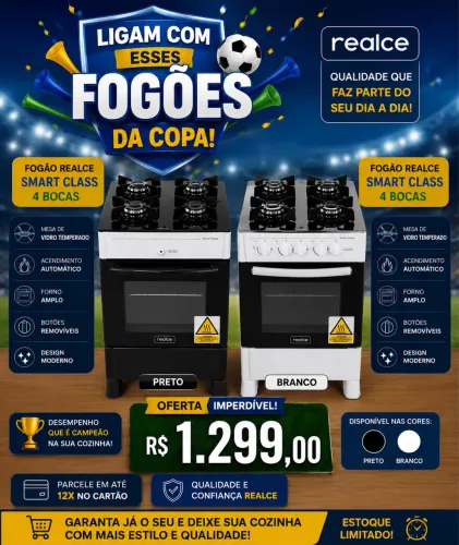 Fogão de 4 bocas mesa de vidro
