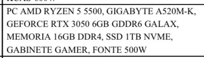 Cpu gamer novinho
