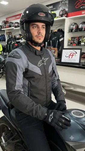 Jaqueta Alpinestars impermeável com proteções premium