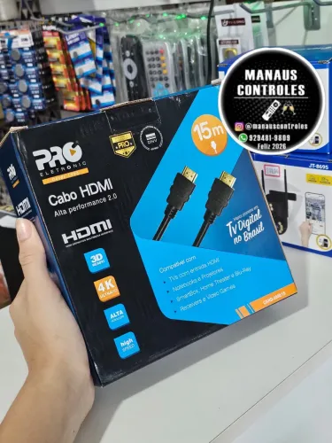 Cabo HDMI 15 metros 4k pro eletronic