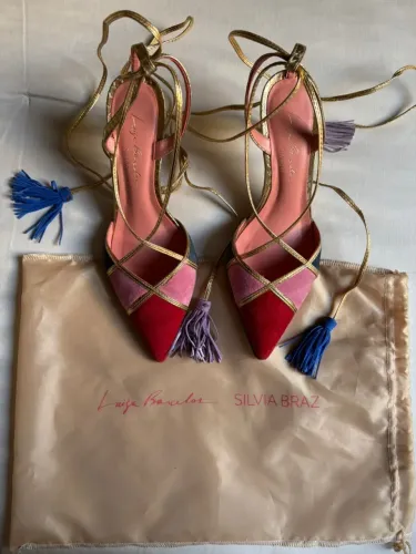 Scarpin Luiza Barcelos vermelho 