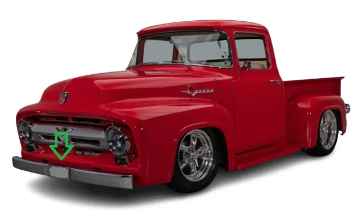 Para-choque Dianteiro Ford F-100 1953 à 1961 Chapa 4mm Inox