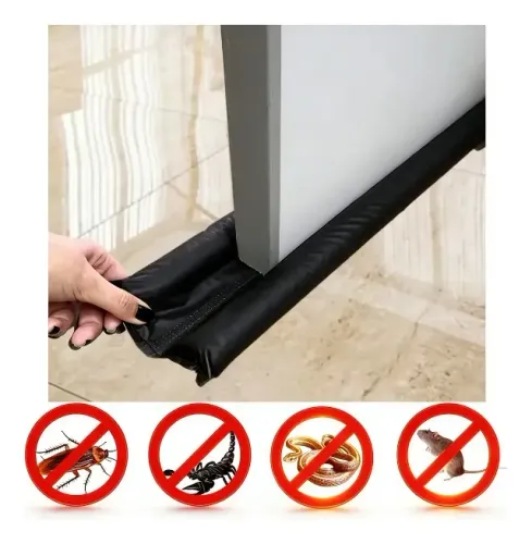 protetor veda porta 100cm dupla vedação anti insetos,poeira ajustavel bp-21375