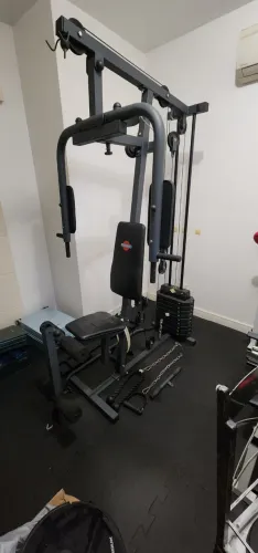 Estação + Elíptica + Rack + Barras + Anilhas + Halteres [Academia em Casa]