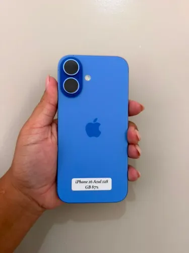 iPhone 16 Azul 128 GB 6 meses de garantia