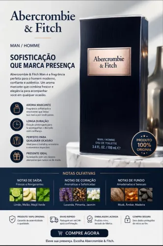 Perfume Abercrombie & Fitch Man Eau de Toilette 100ml