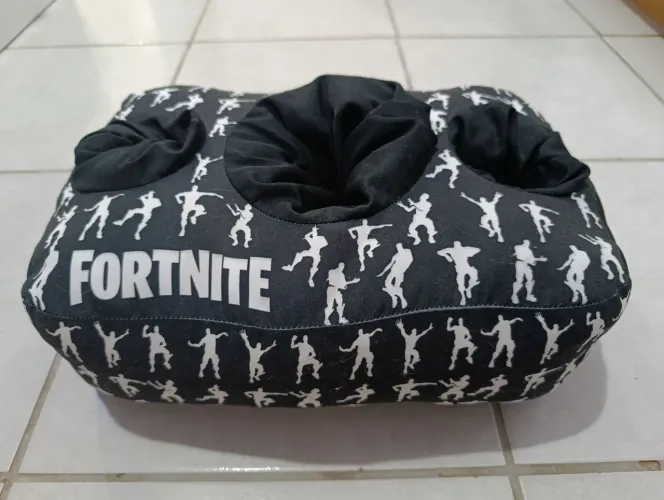 Almofada Fortnite - Suporte balde de pipoca e copos