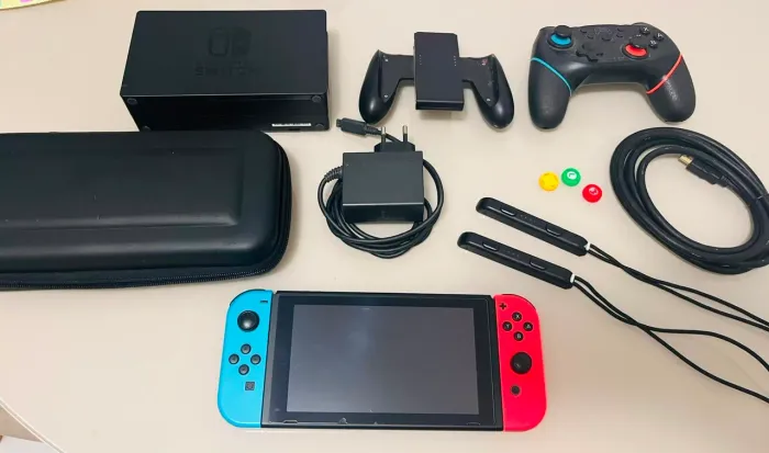 Nintendo Switch com acessorios