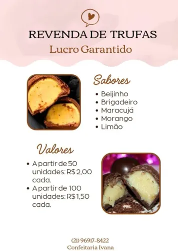 Trufas para revenda